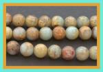 Rounds: Aqua Terra Jasper (African Opal)  8mm Strands  15 - 16 inches