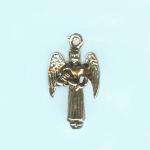 Pewter Charms: Angel, 10 pieces
