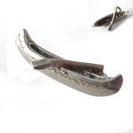 Pewter Charms: Canoe with Paddle (AP), 10 pieces