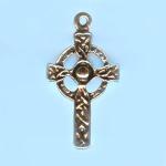 Pewter Charms: Celtic Cross, 10 pieces