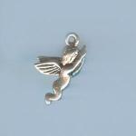 Pewter Charms: Cherub, 10 pieces