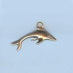 Pewter Charms: Dolphin / Porpoise / Marsopa, 10 pieces