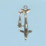 Pewter Charms: Dolphin / Porpoise  Family Unit, 10 pieces