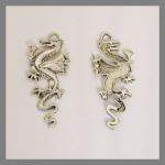 Pewter Charms: Dragon Antiqueish Pewter (AP), 20 pieces