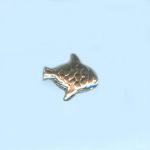 Pewter Beads: Fish Bead Antiqued Pewter (AP), 10 beads