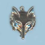 Pewter Charms: Foxface, 10 pieces