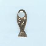 Pewter Charms: Fish: Hole Headed Fish, 10 pieces