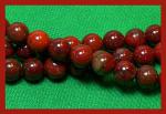 Rounds: Apple Jasper 8mm Strands 15 - 16 inches