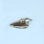 Pewter Charms: Bird: Loon Antiqued Pewter (AP), 10 pieces