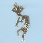 Pewter Charms: Kokopelli, Large Flat (AP), 10 pieces