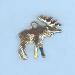 Pewter Charms: Moose, 10 pieces