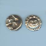 Pewter Beads: Moon, Star & Sun (AP), 10 beads