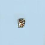 Pewter Beads: Skulls, Tiny (AP), 10 pieces