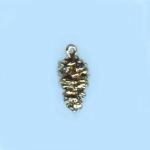 Pewter Charms: Pine Cone, 10 pieces