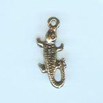 Pewter Charms: Crocodile / Alligator, 10 pieces