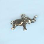 Pewter Charms: Elephant, 10 pieces