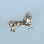 Pewter Charms: Horse Charm Antiqued Pewter (AP), 10 pieces