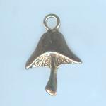 Pewter Charms: Mushroom (Shroom), 10 pieces