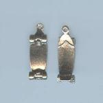 Pewter Charms: Skateboard, 10 pieces