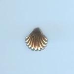 Pewter Beads: Scallop (AP), 10 beads