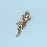 Pewter Beads: Southwestern Style Lizard (AP), 10 beads