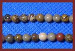 Rounds: Artistic Jasper  4mm Strands, 15 - 16 inches