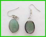 Earrings: Aventurine Cabochon 14 x 16mm by the pair, 3 for $9