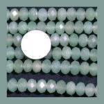 Rondelles: Aventurine Faceted 5 x 8mm by the Strand 15 - 16 inches