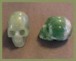 Stone Figurine Skulls: Aventurine, 3 Skulls for $27