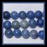 Rounds: Aventurine (Blue) 10mm by the Strand 15 - 16 inches