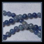 Rounds: Aventurine (Blue)  6mm by the Strand 15 - 16 inches