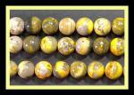Rounds: Bumblebee Jasper 10mm Strands 15 - 16 inches