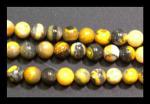Rounds: Bumblebee Jasper  6mm Strands 15 - 16 inches