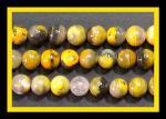 Rounds: Bumblebee Jasper  8mm Strands 15 - 16 inches