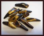 Water Buffalo Teeth Brown, bag of 10