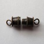 Base Metal Findings: Clasps: Dark Bronze Colored 