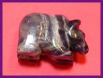 Stone Figurine Bear: Amethyst