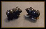 Stone Figurine Bear: Black Onyx, 3 for $27