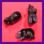 Stone Figurine Bear: Fluorite