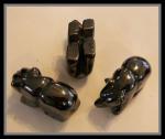 Stone Figurine Bear: Hematite