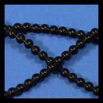 Rounds: Black Obsidian 4mm Strands 15 - 16 inches