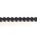 Rounds: Black Obsidian 8mm Strands 15 - 16 inches