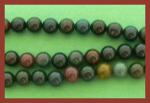 Rounds: Bloodstone  6mm Strands 15 - 16 inches