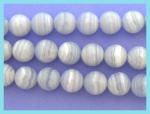 Rounds: Blue Lace Agate 10mm strands 15 - 16 inches