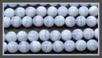 Rounds: Blue Lace Agate  6mm Strands 15 - 16 inches