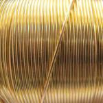 Wire: Base Metal Craftwire Wrapping Wire, 22 Gauge, brass / gold color