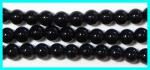 Rounds: Black Onyx  6mm Strands 15 - 16 inches