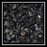 Chips: Undrilled Black Onyx about 5 - 8mm, almost two pounds, $15