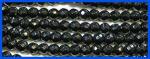 Rounds: Faceted 4mm Black Onyx Strands 15 - 16 inches