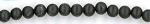 Rounds: Frosted Black Onyx  4mm Strands 15 - 16 inches